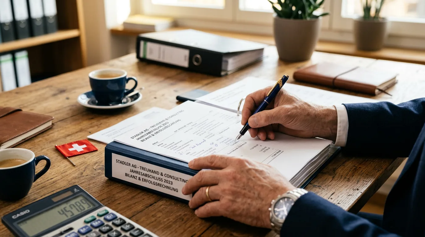 Präzise Treuhandarbeit – Jahresabschluss, Bilanz, Buchhaltung